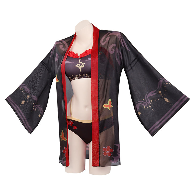 Genshin Impact Hutao Original Design Swimsuit Cosplay Costume-cossky®