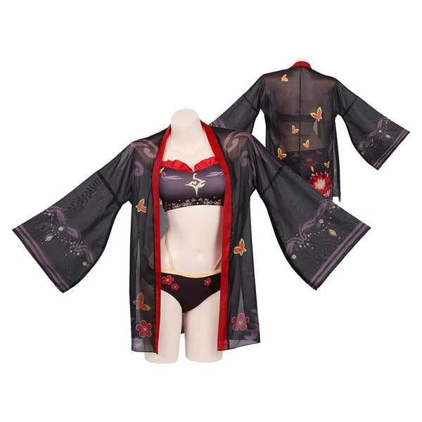 Genshin Impact Hutao Original Design Swimsuit Cosplay Costume-cossky®