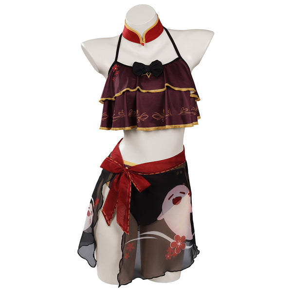 Genshin Impact Hutao Swimsuit Cosplay Costume Outfits Halloween Carnival Suit