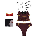 Genshin Impact Hutao Swimsuit Cosplay Costume Outfits Halloween Carnival Suit