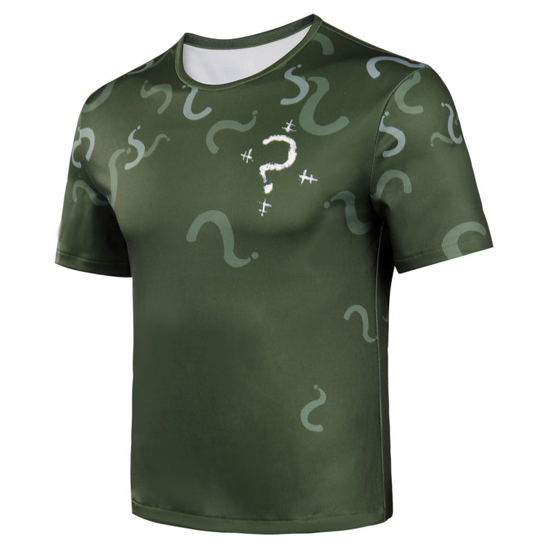 The Batman Riddler Original Design Cosplay Costumes Short Sleeve T-shirt -cossky®