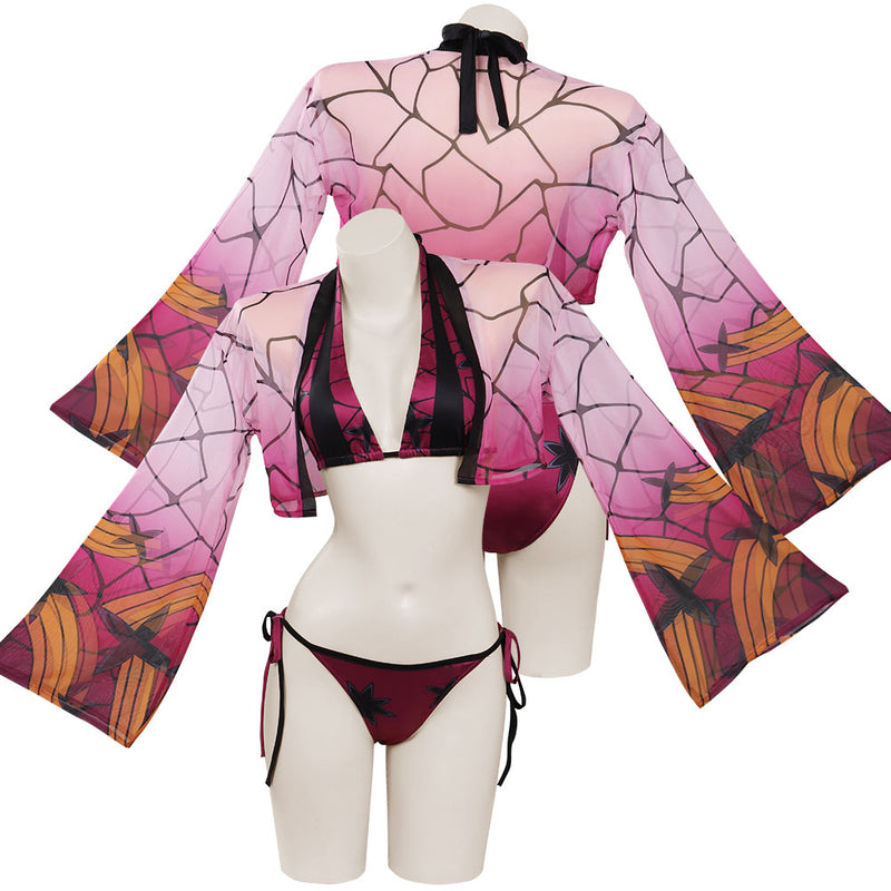 Daki Original Design Cloak Swimsuit Cosplay Costume