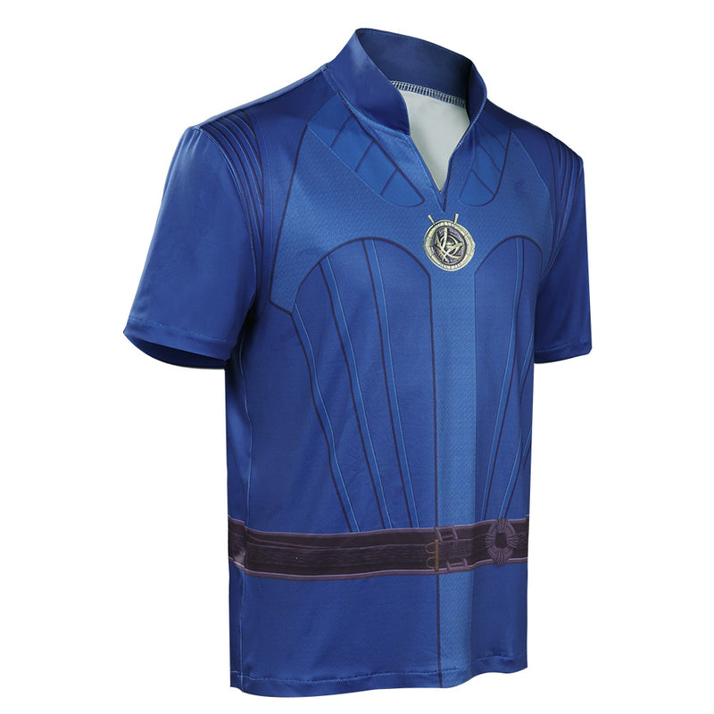 Doctor Strange in the Multiverse of Madness Doctor Strange Blue Cosplay Costumes T-shirt