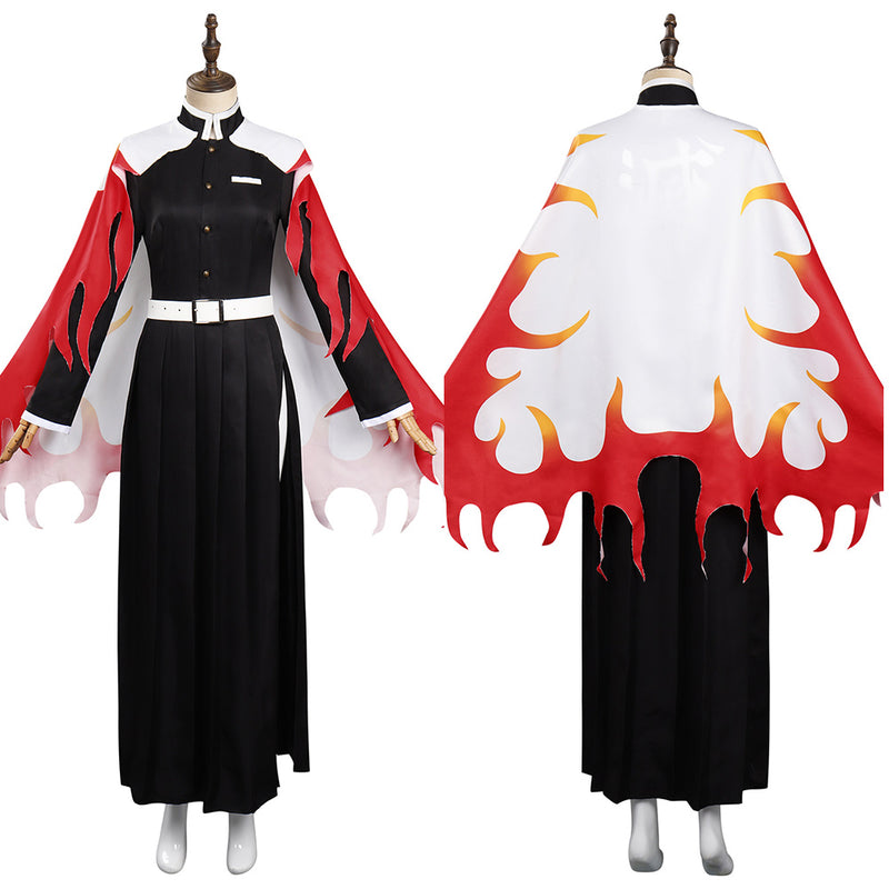 Women  Rengoku Kyoujurou Cosplay Costume Outfits Halloween Carnival Suit