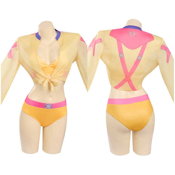Valorant Killjoy Original Design Cosplay Costume Bikini Top Shorts Swimsuit Outfits
