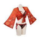 Genshin Impact Kaedehara Kazuha Original Design Swimsuit Cosplay Costume Top Shorts Cloak Outfits-cossky®