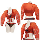 Genshin Impact Kaedehara Kazuha Original Design Swimsuit Cosplay Costume Top Shorts Cloak Outfits-cossky®