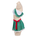 Original Design Green Swimsuit Cosplay Costume Bikini Top Skirt Outfits