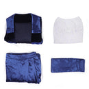 Titanic Rose Blue Velvet Gown Outfit Cosplay Costume