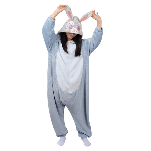 2022 Zootopia2 Judy Hopps Cosplay Costume Jumpsuit Pajamas Sleepwear Halloween Carnival Suit