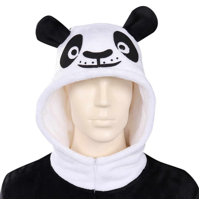 Adult Kung Fu Panda: The Dragon Knight Po Cosplay Costume Jumpsuit Sleepwear Pajamas Outfits