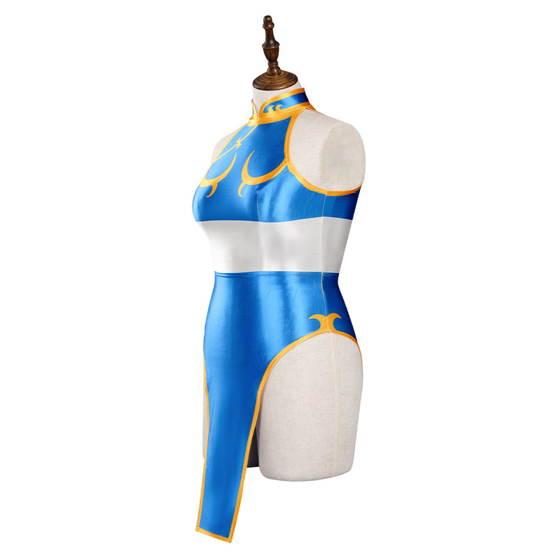 Street Fighter SF Chun-Li Cheongsam Plus Size Swimsuit Cosplay Costume Dress Outfits Halloween Carnival Suits