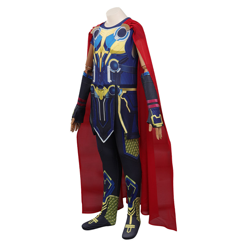 Costume cosplay Thor Love and Thunder Odinson adulte enfants cape  d'Halloween