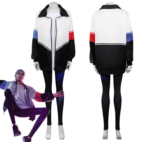 Valorant Jett Cosplay Costume T-shirt Pants Outfits Halloween Carnival Suit