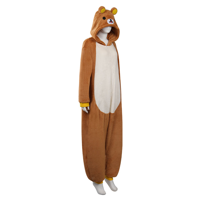 Rilakkuma Theme Park Adventure Brother Bear Cosplay Costume Jumpsuit Sleepwear Outfits Halloween Carnival Suit