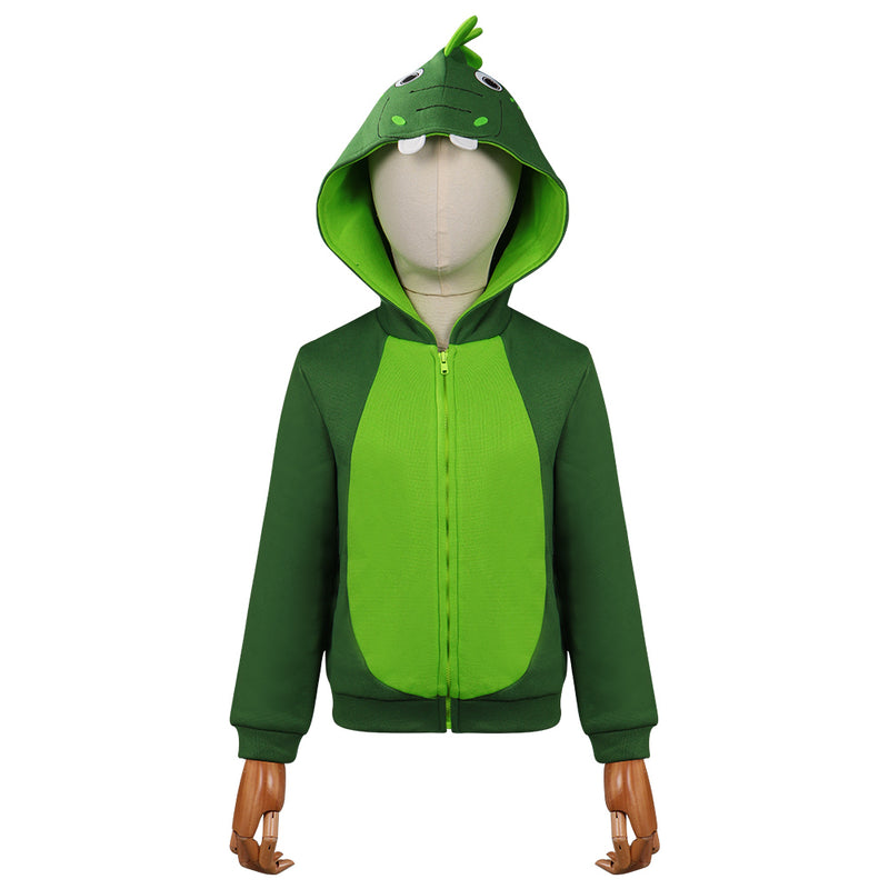 green dinosaur hoodie dress Green Dinosaur Long sleeve zip up Dino Hoodie