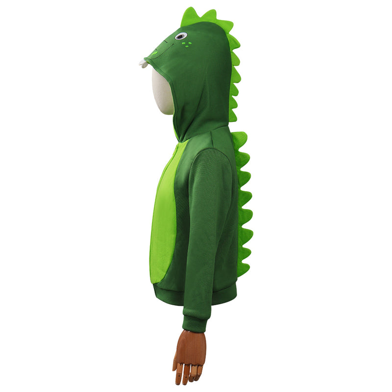 Kids Children Little Dinosaur Cosplay Hoodie Masquerade Halloween Carnival Suit