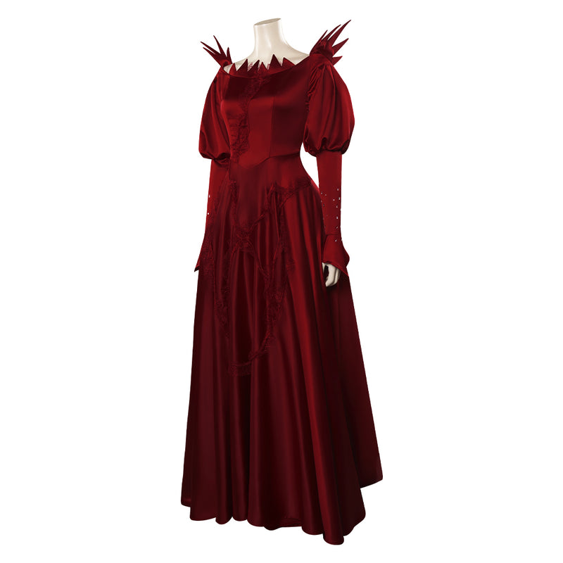Disenchanted Giselle Cosplay Costume Red Party Dress Outfits Halloween Carnival Suit