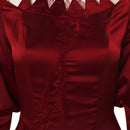 Disenchanted Giselle Cosplay Costume Red Party Dress Outfits Halloween Carnival Suit