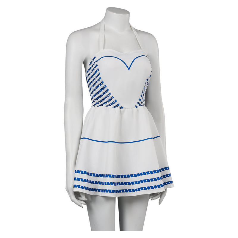 barbie movie blue and white dress Barbie the Movie Blue Dress
