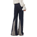 1970s Retro Vintage Disco Mid Waist Bell Bottom Super Flares Long Pants Halloween Carnival Suit