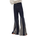 1970s Retro Vintage Disco Mid Waist Bell Bottom Super Flares Long Pants Halloween Carnival Suit
