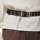 Medieval Vikings Shirts Ruffled Victorian Pirate Cosplay Costume Lace Up Shirt Halloween Carnival Suit