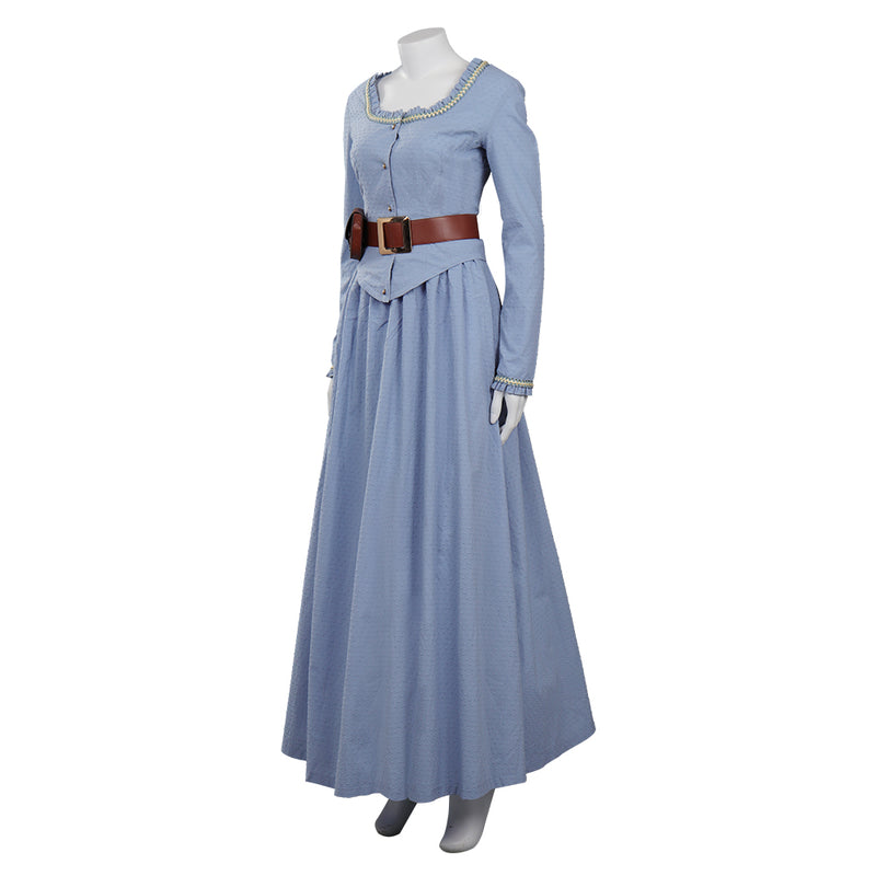 Westworld 2022 Dolores Abernathy Cosplay Costume Blue Vintage Dress Outfits Halloween Carnival Suit