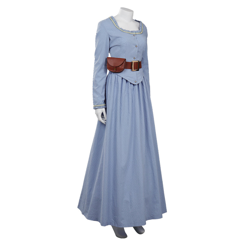 Westworld 2022 Dolores Abernathy Cosplay Costume Blue Vintage Dress Outfits Halloween Carnival Suit