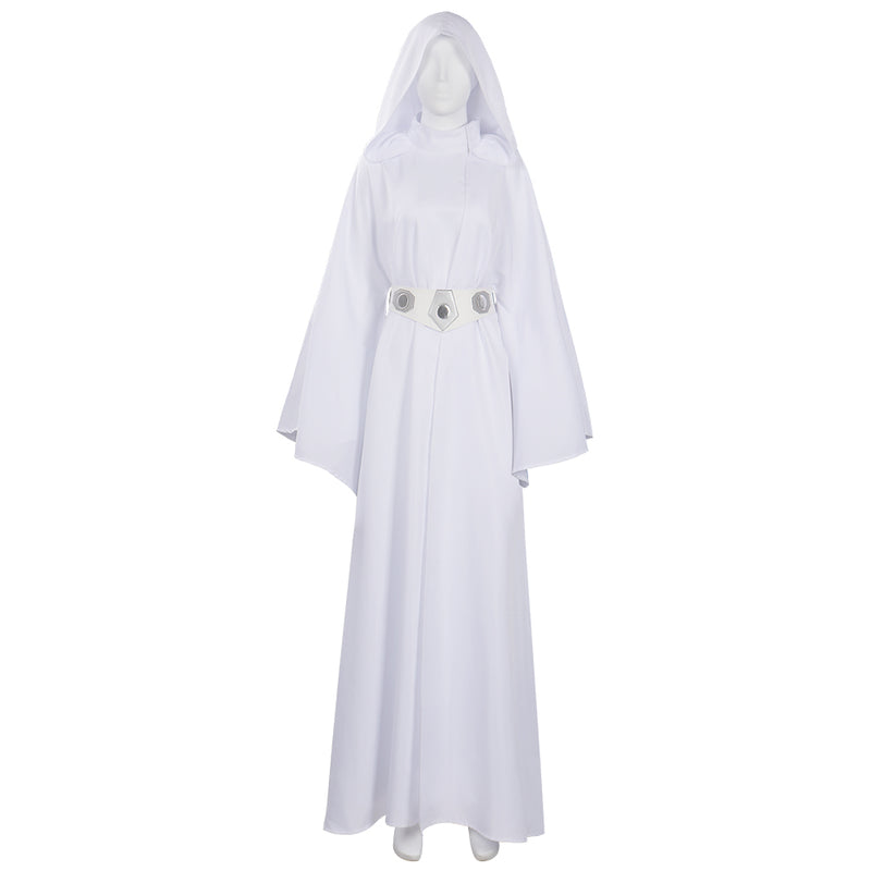 Adult SW: Princess Leia Cosplay Costume Dress Outfits Halloween Carniv