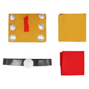 Yellow Cosplay Costume Top Pants Cloak Outfits Halloween Carnival Suit