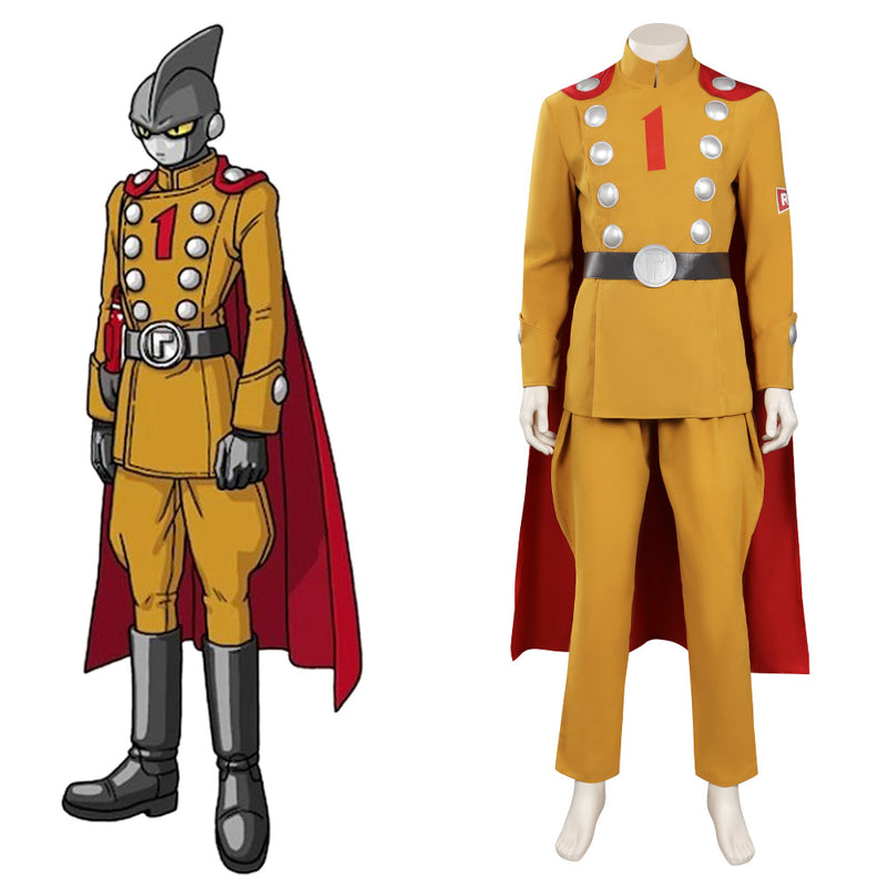 Dragon Ball Super：SUPER HERO Gamm 1 Cosplay Costume Top Pants Cloak Outfits Halloween Carnival Suit