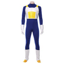 Blue Jumpsuit Vest Gloves Full Set Outfit For Men Cosplay Costume