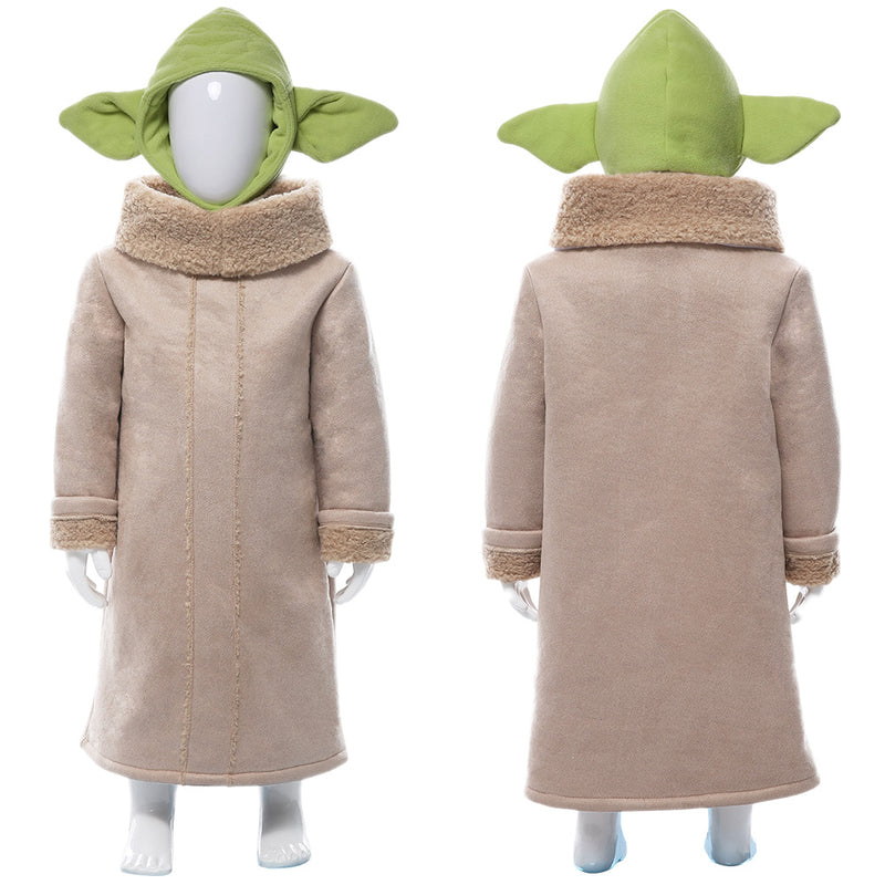 Infant Disney Star Wars Mandalorian Baby Yoda Tan Outfit with Robe & Hat  Halloween Costume, Assorted Sizes