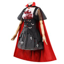 Power Cosplay Costume Vampire Maid Dress Cloak Outfits Halloween Carnival Suit