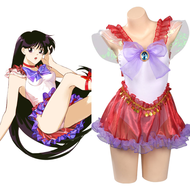 Sailor Moon：Sailor MarsHino Rei Cosplay Costume Jumpsuit Swimsuit Outfits