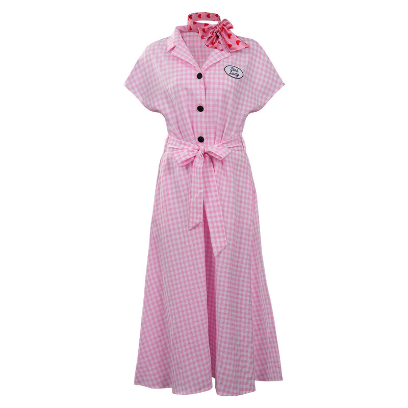 1970 Pink Lady Cosplay Costume Dress Outfits Retro Dress Halloween Carnival Suit