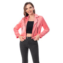 1970S Pink Lady  Cosplay Costume Motorcycle Jacket Coat Outfits Halloween Carnival Suit