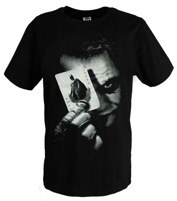 Batman Dark Knight Joker Black Cotton T-shirt Costume