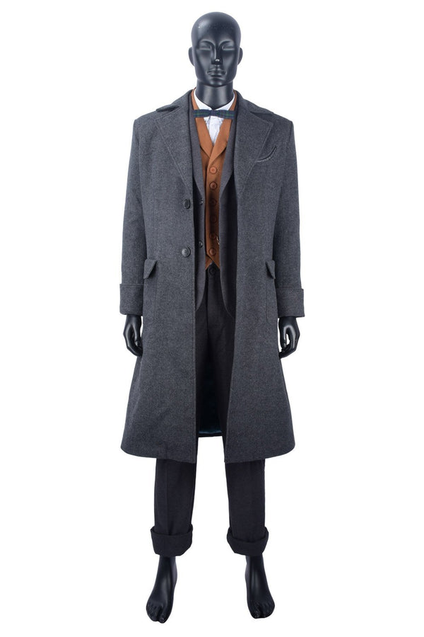 Fantastic Beasts: The Crimes of Grindelwald Newt Scamander Coat Cosplay Costume NEW