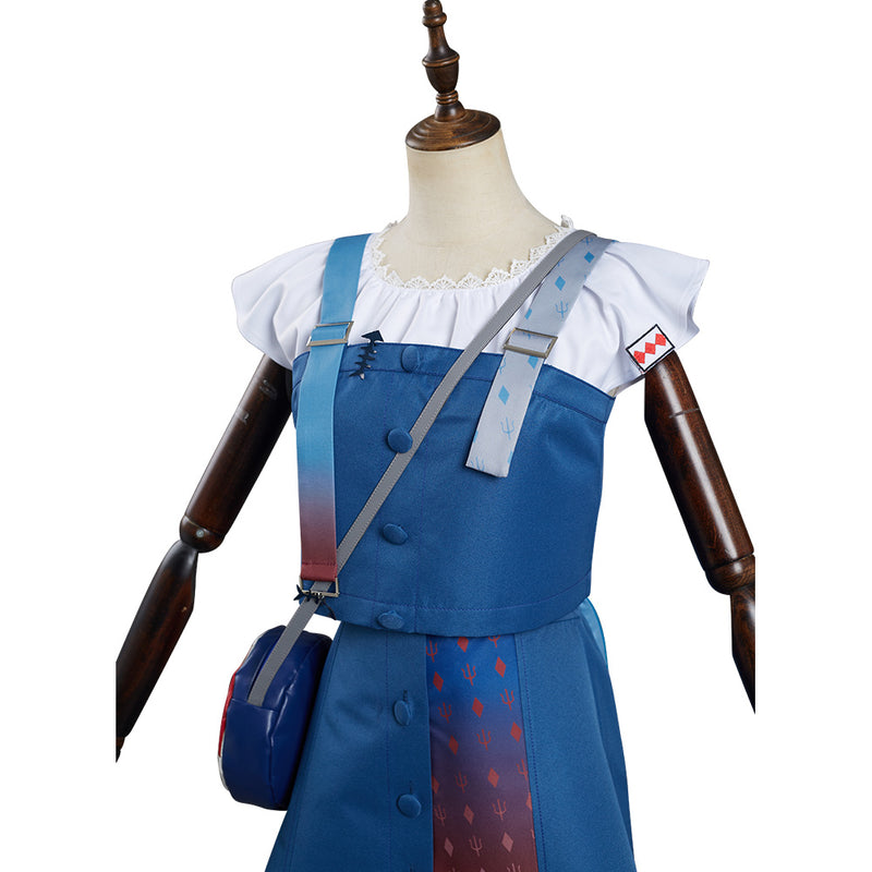 Hololive Vtuber - Gawr Gura Dress Outfits Halloween Carnival Suit Cosplay Costume