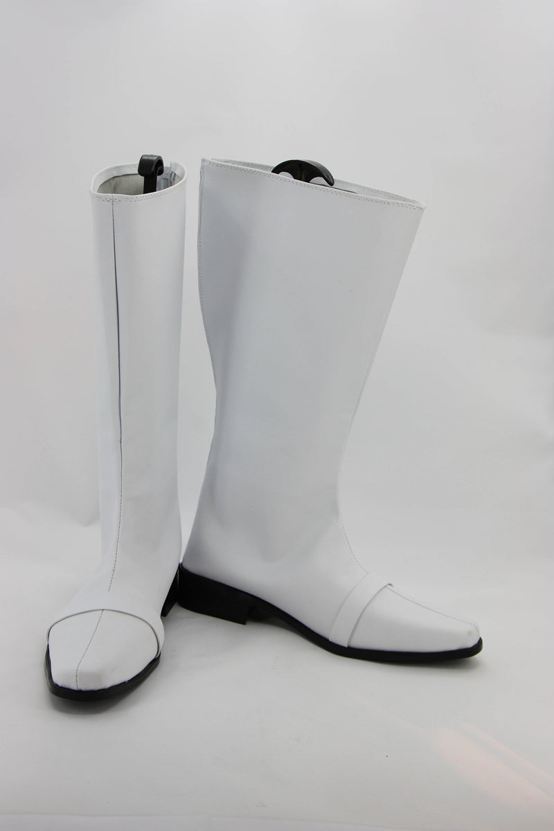 Power Ranger Cosplay Shoes Boots Custom Made White