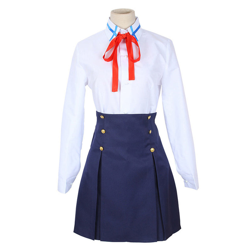 SAO Yuuki Asuna Uniform Skirt Outfits Halloween Carnival Suit Cosplay Costume