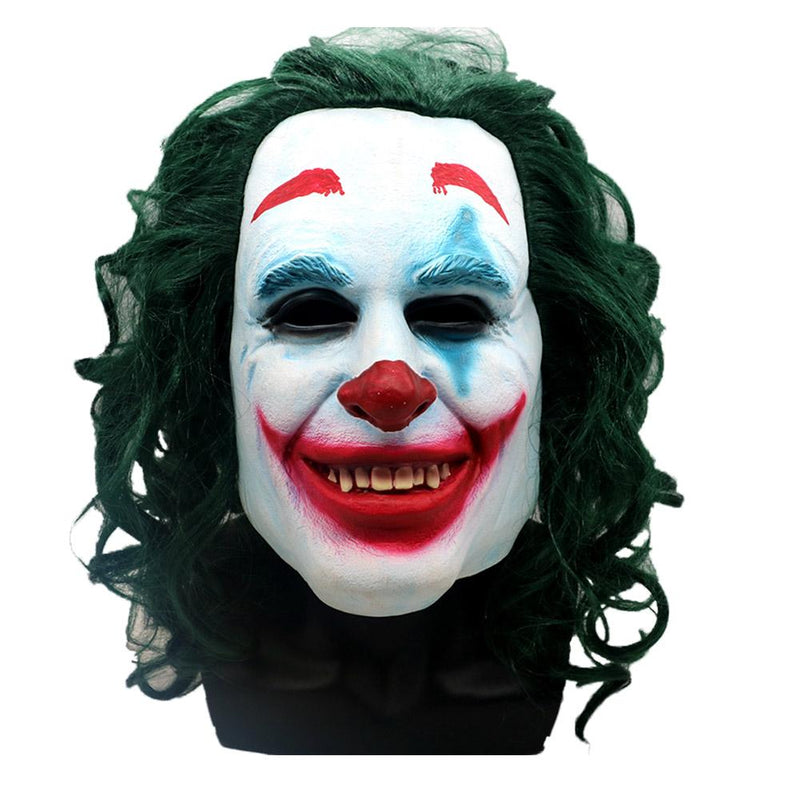 Batman Green Hair Mask Cosplay Clown Full Face Halloween Props