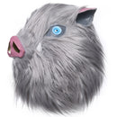 Hashibira Inosuke Latex Helmet With Hair Cosplay Accessories