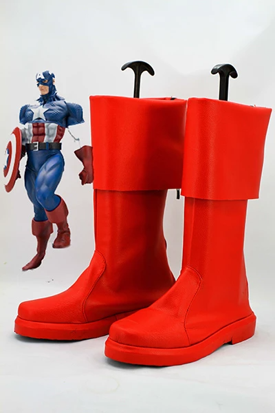 Captain America The Avengers Cosplay Boots Shoes