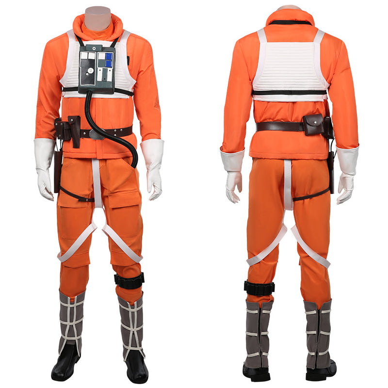 Luke Skywalker Pilot Jumpsuit Halloween Carnival Suit Cosplay Costume