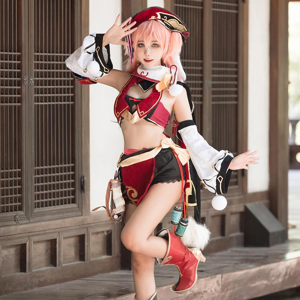 Genshin Impact Yan Fei Outfits Halloween Carnival Suit Cosplay Costume