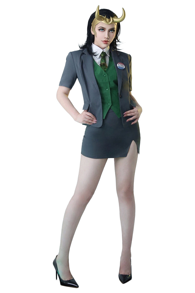 Loki 2021 Female Loki Outfit Halloween Original Designers Cosplay Costume Loki 2021 Female Loki Outfit Halloween Original Designers Cosplay Costume