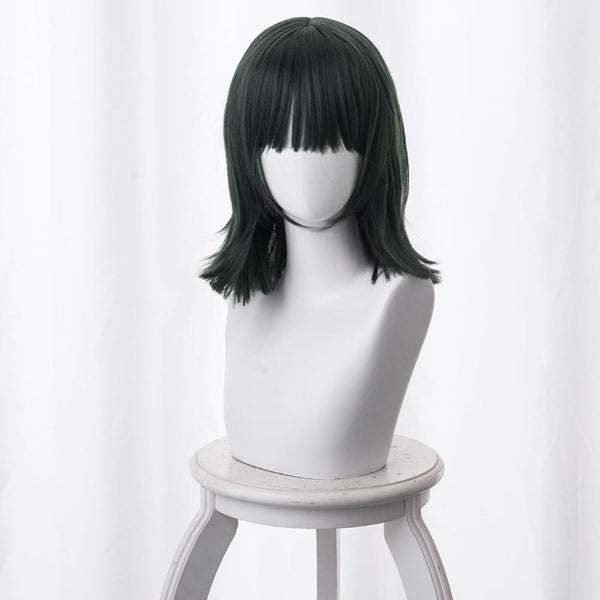 Anime Cosplay Fubuki Cosplay Wig Dark Green 40CM